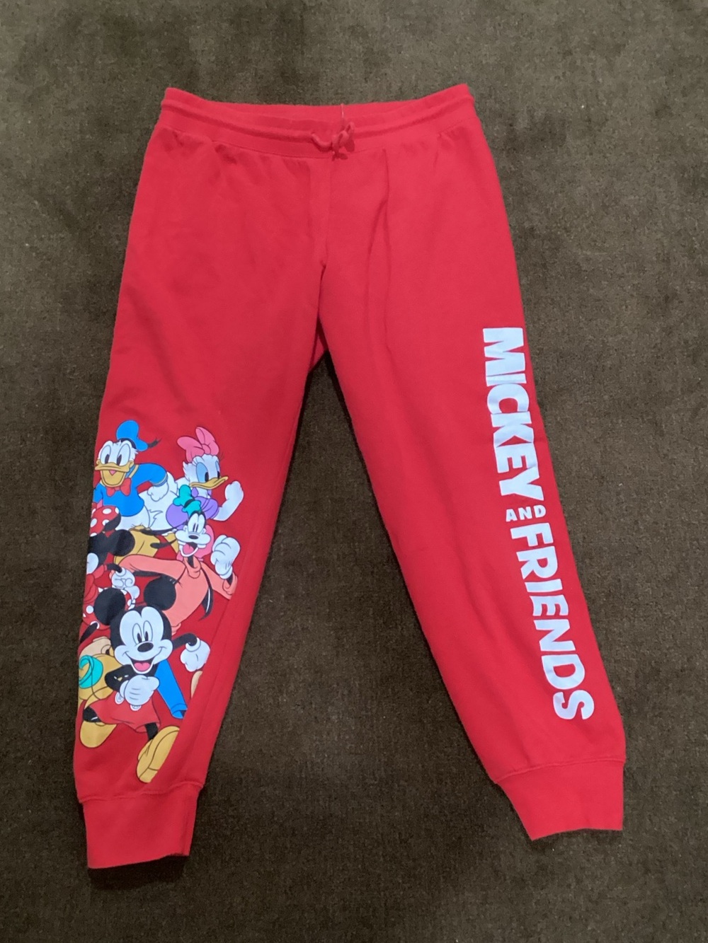 Disney Red Mickey & Friends Kids Joggers
